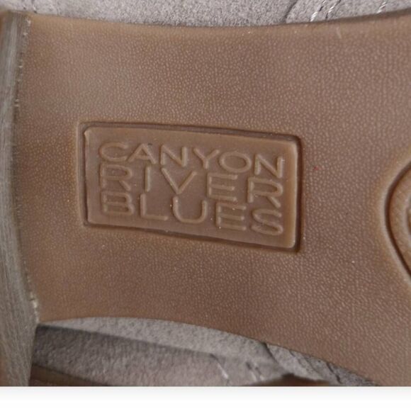 CANYON RIVER BLUES SAVANNAH WESTERNSUEDE BEIGE/TAUPE BOOTIES SZ.7.5 EUC. - Picture 9 of 9